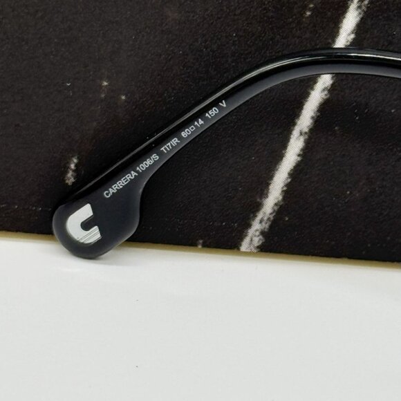 NEW CARRERA 1006/S 0TI7 SUNGLASSES MEN AVIATOR BLACK EYEWEAR - Picture 7 of 8